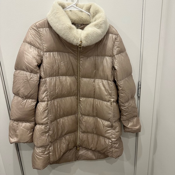COPY - Herno Champagne Fur Puffer - Picture 4 of 14